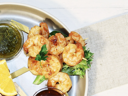 Sweet Asian Chili Shrimp Skewers